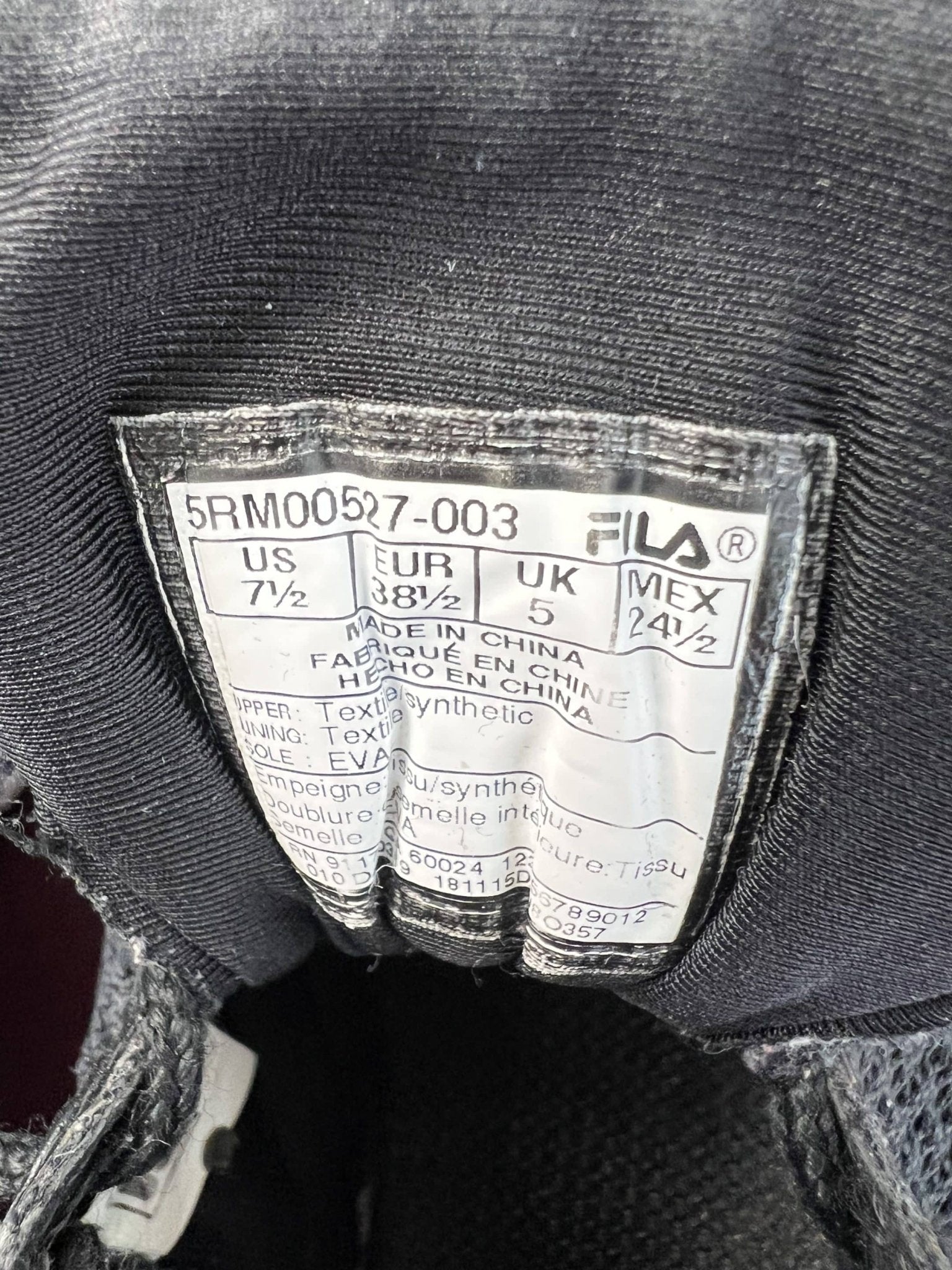 Fila Black Trainers - kitround kitround product