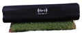 Front view of black Girls Who Lift barbell pad with logo