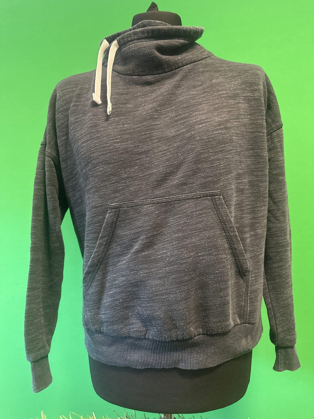 Grey Hoodie with White Drawstrings - kitround kitround product