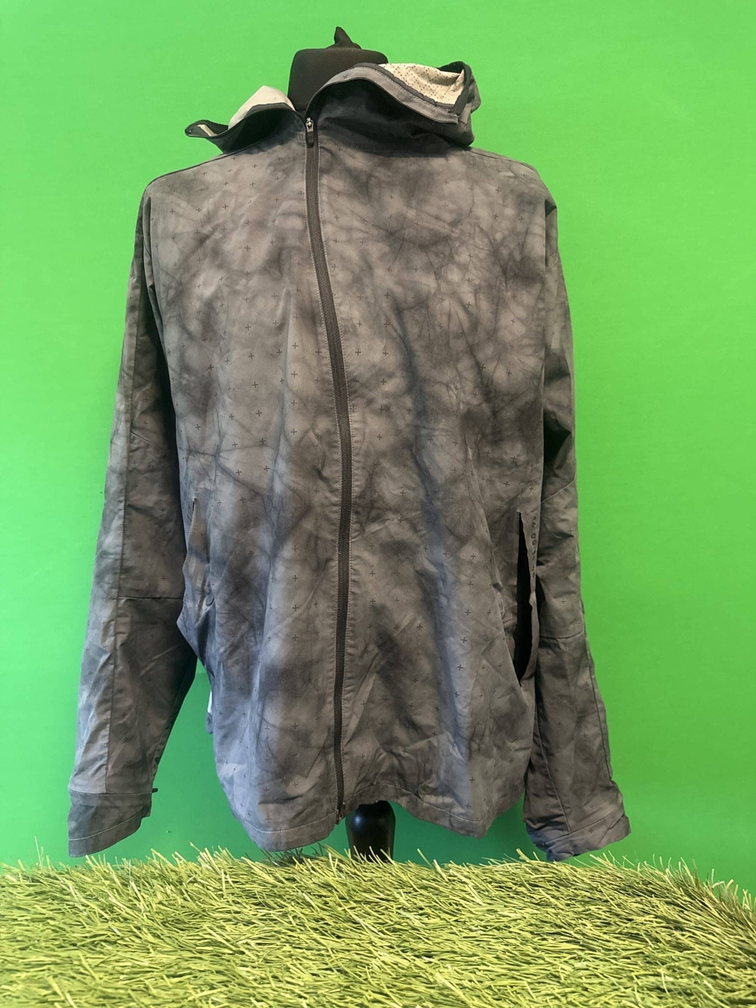 Grey Nike Hooded Sports Jacket - kitround kitround product