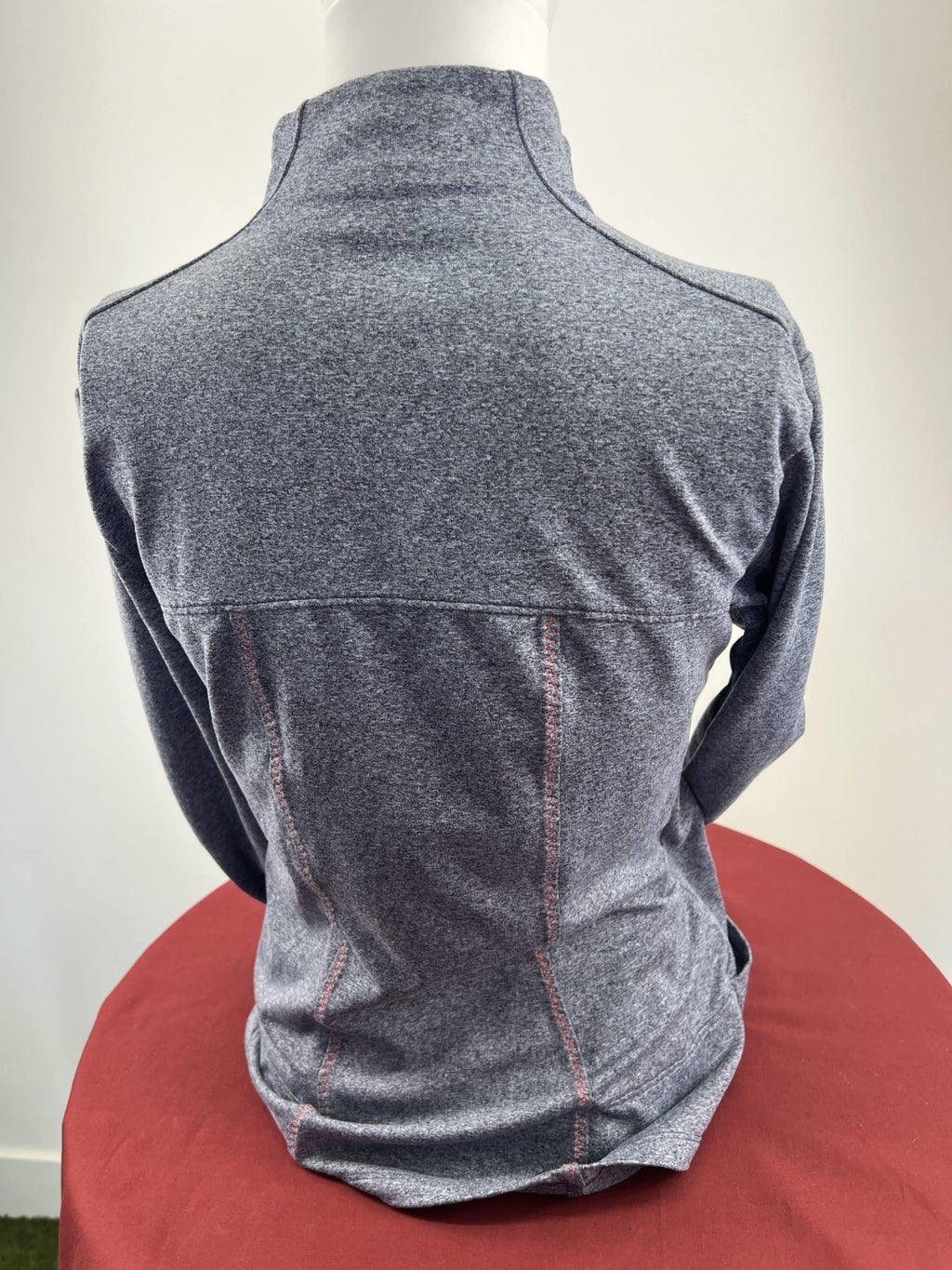 Grey Running Jacket with Red Zipper - kitround kitround product