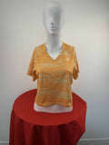 Gymshark Orange V - Neck Sports T-Shirt - kitround kitround product