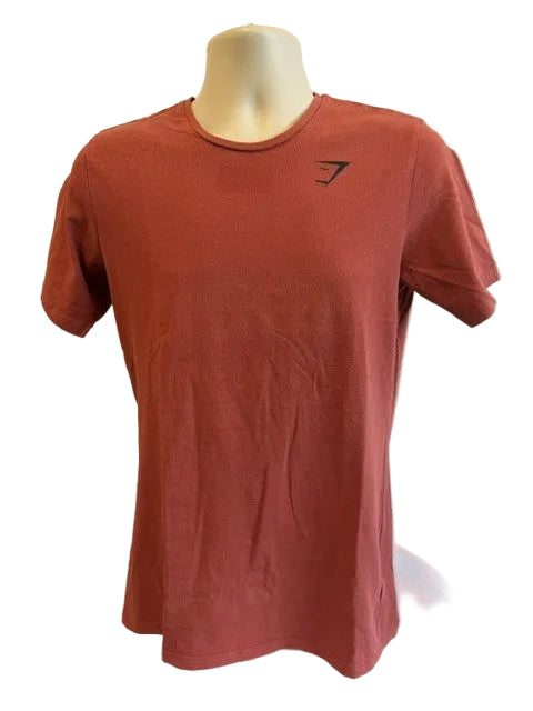 Gymshark Brick Red Cotton T-Shirt - Medium