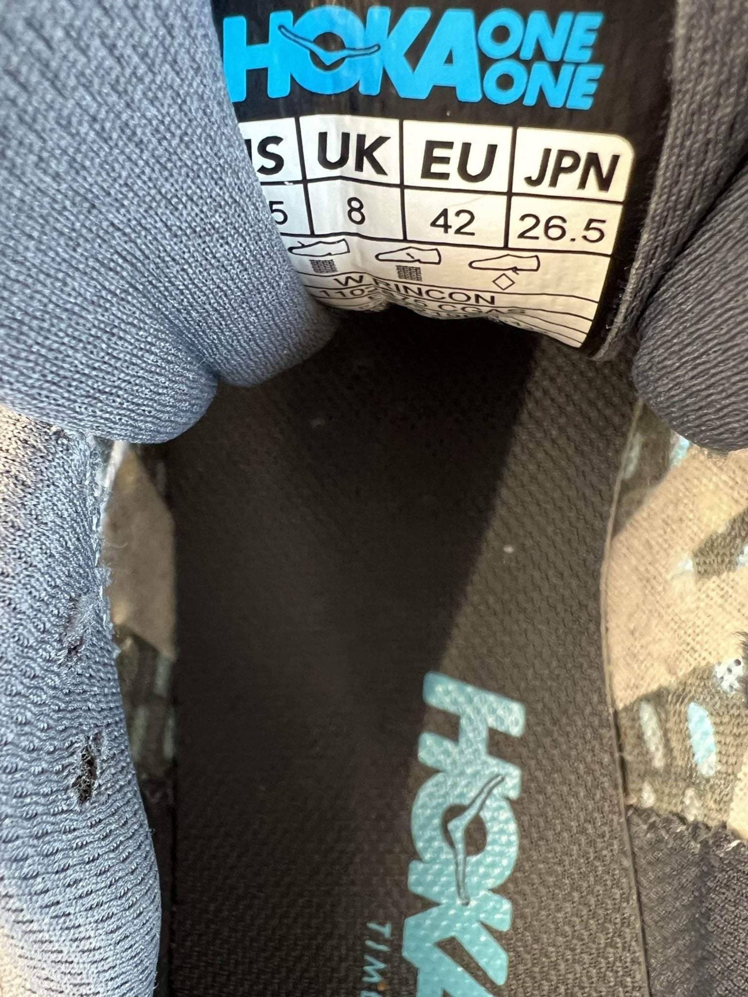 Hoka Running Shoes Grey/Aqua - kitround kitround product