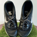 Pair of black Nike Flex TR 5 trainers viewed from above with laces visible