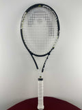 Front view of Head Speed Rev Pro Tennis Racquet showing string pattern and frame design