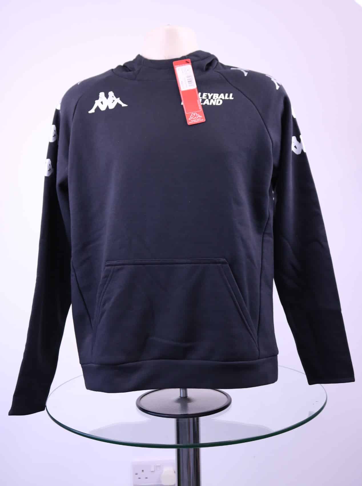 Kappa Volleyball England Black Hoodie - kitround VolleyStore product