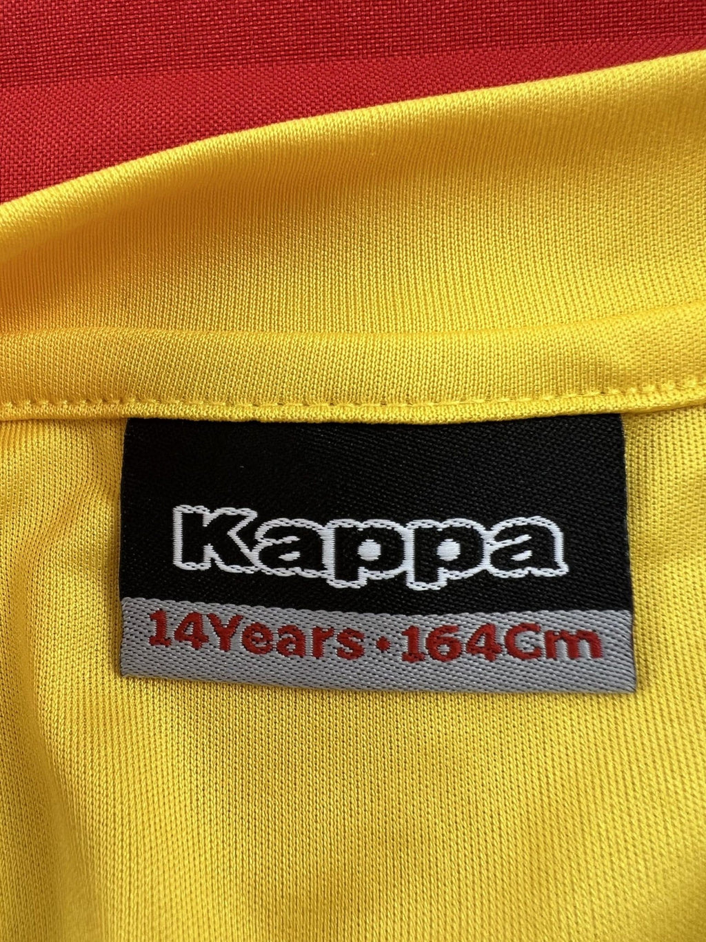 Kappa Yellow Long Sleeve Football Shirt Kids Age 14 - kitround kitround product