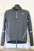 Front view of Karrimor X-Lite grey long-sleeved running top