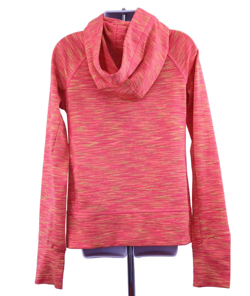 Back view of 90 Degree Girls multi-coloured hooded jacket