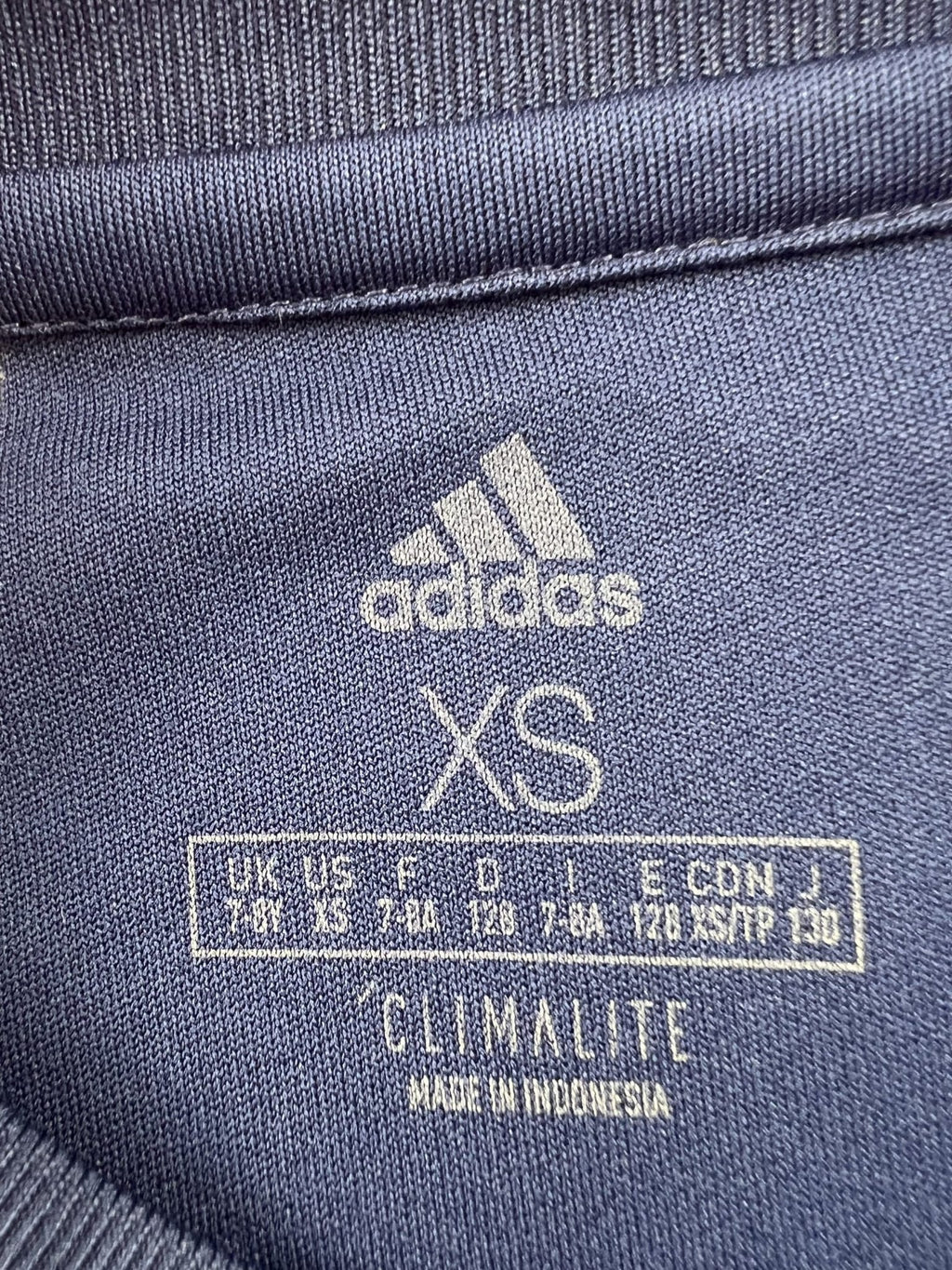 Kids Adidas Blue Football Shirt Age 7 - 8 - kitround kitround product