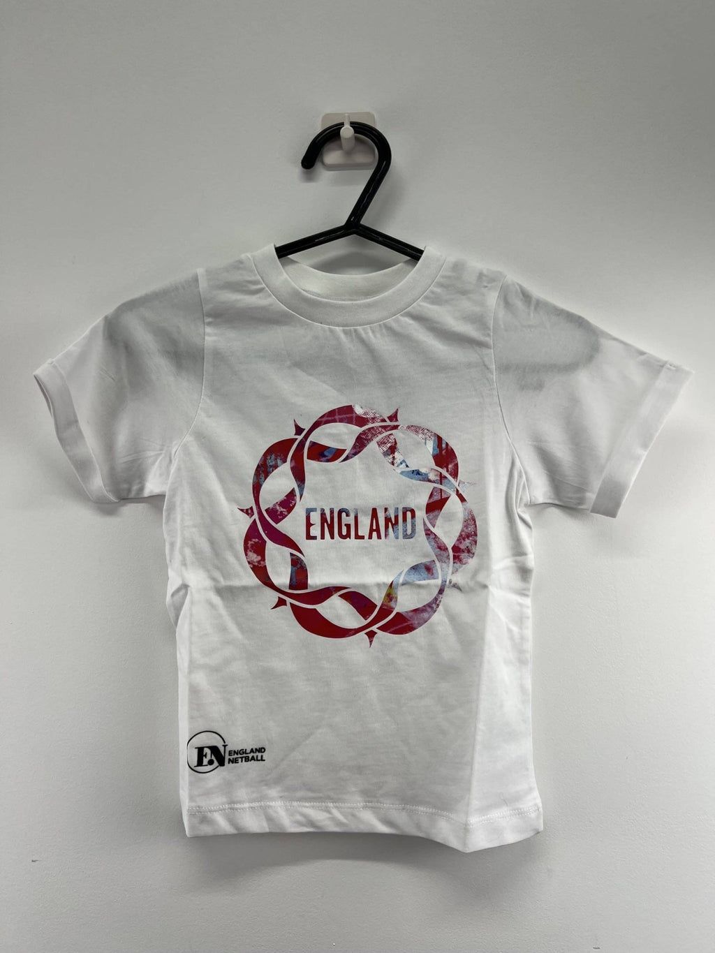 Kid’s England Netball Roses Block T-Shirt - kitround England Netball product