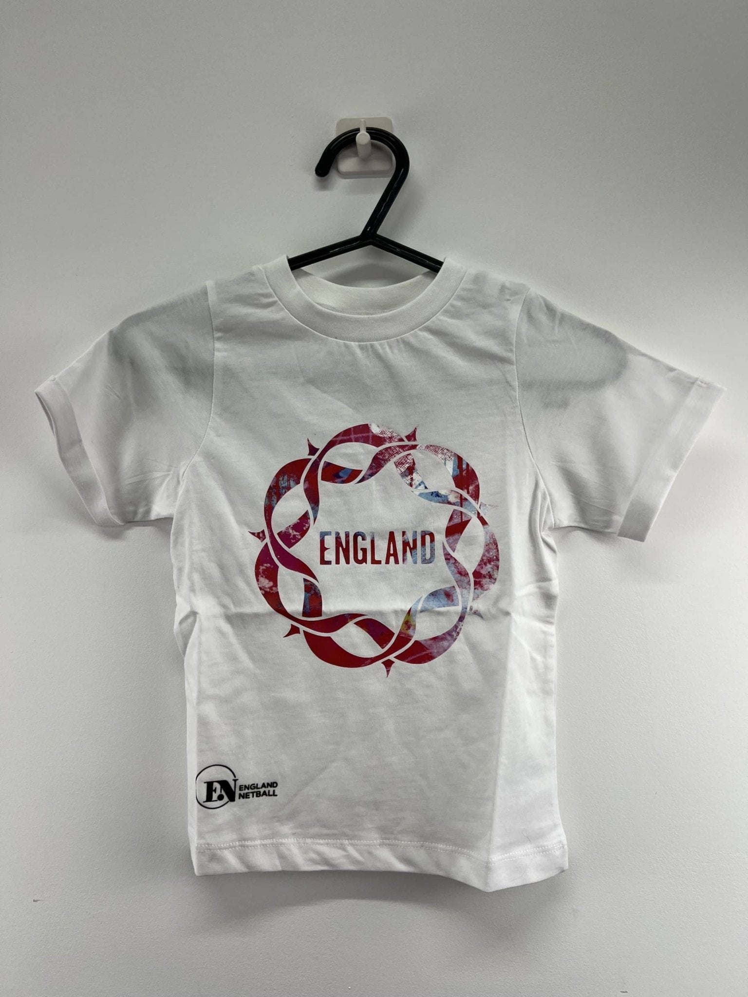 Kid’s England Netball Roses Block T-Shirt - kitround England Netball product