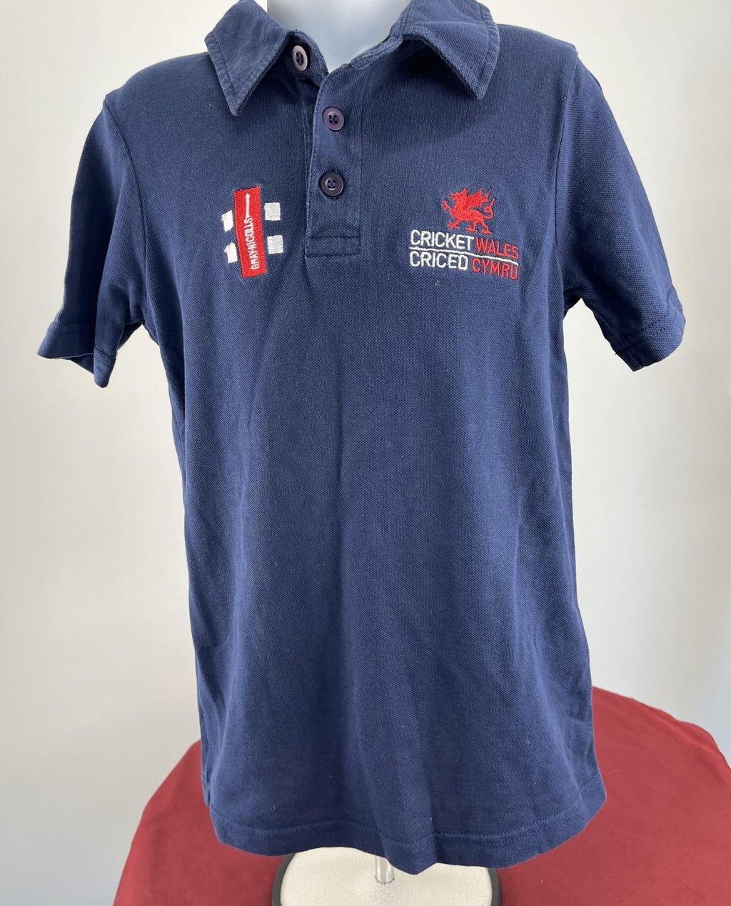 Kid's Gray - Nicolls Cricket Wales Polo Shirt - kitround kitround product