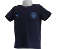 Navy blue Puma Manchester City kids T-shirt on mannequin