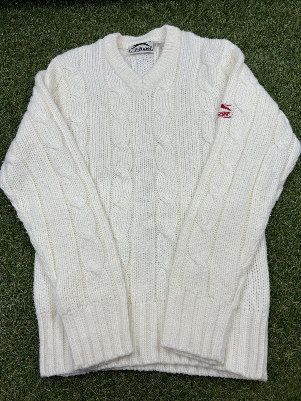 Kid’s Slazenger White Knitted Jumper - kitround kitround product