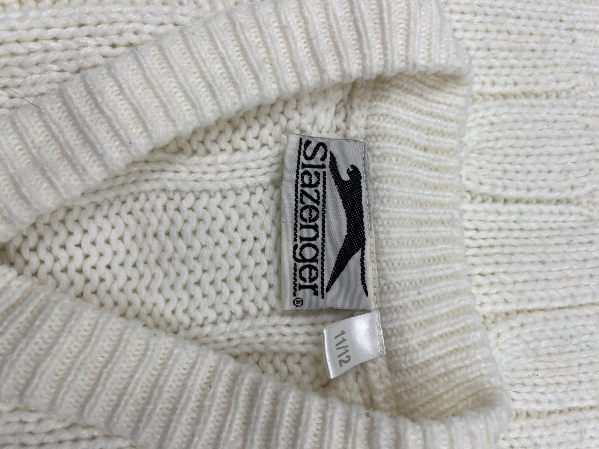 Kid’s Slazenger White Knitted Jumper - kitround kitround product