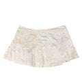 Adidas Stella McCartney white tennis skirt with pleated hem and mesh panel detail. Size 12.