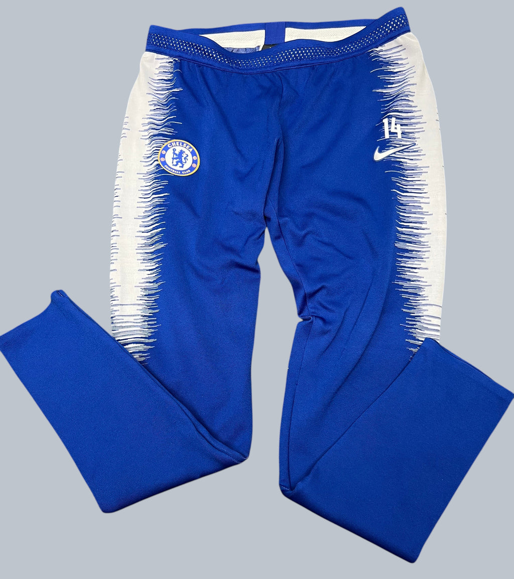 Front view of Nike Chelsea FC Player Issue Training Pants with club badge and number 14