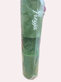 kitround green barbell pad made of high-density foam for comfortable weightlifting and reduced strain during squats.