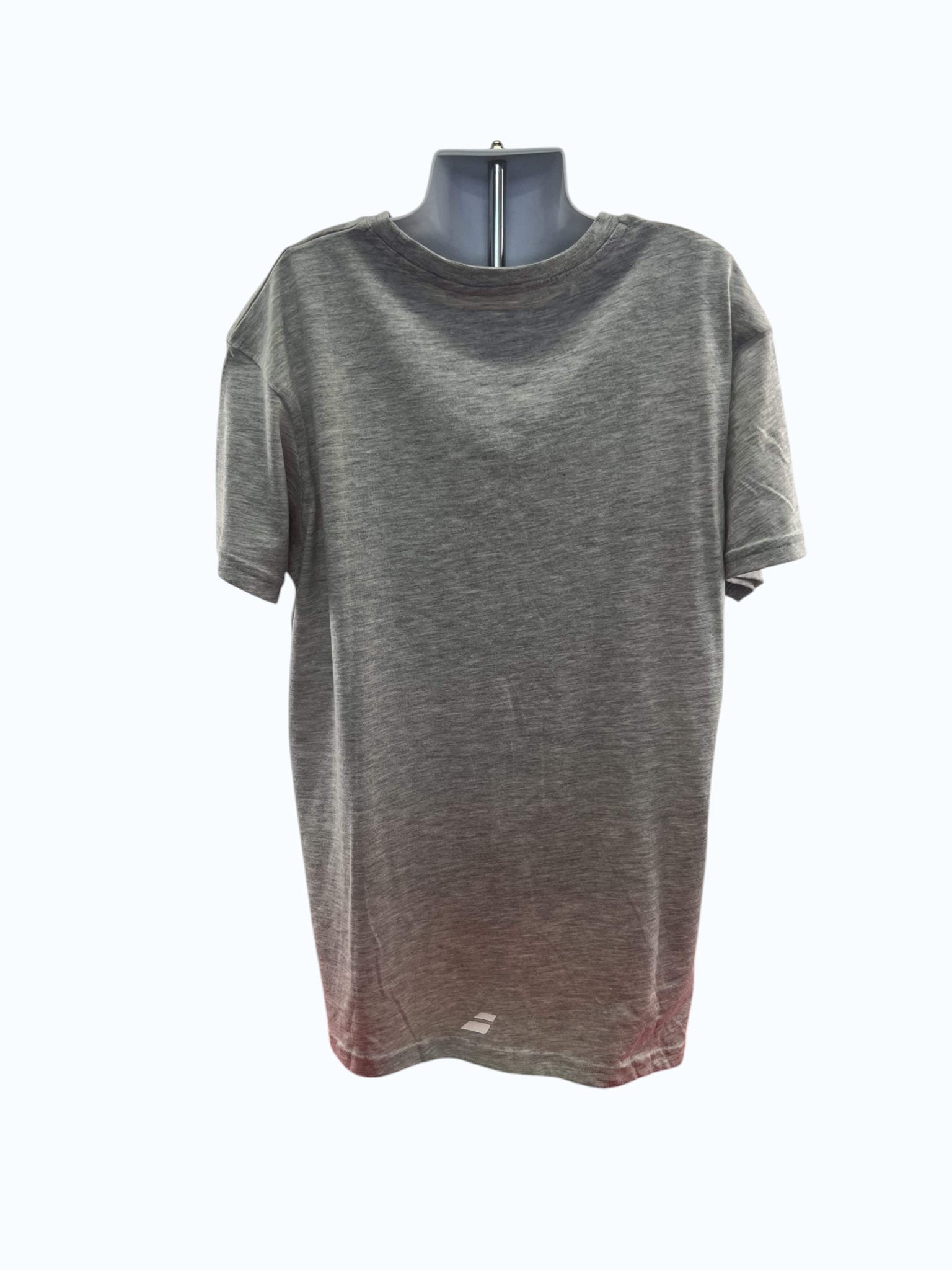 kitround grey Babolat Play T-shirt for youths aged 12-14, made from soft, comfortable material for tennis or casual wear.
