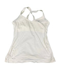 Nike Dri-FIT white tennis tank top with crossed back straps and v-neck. Size S.