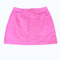 kitround pink A-line tennis skirt with rear zip closure, lightweight and breathable fabric.