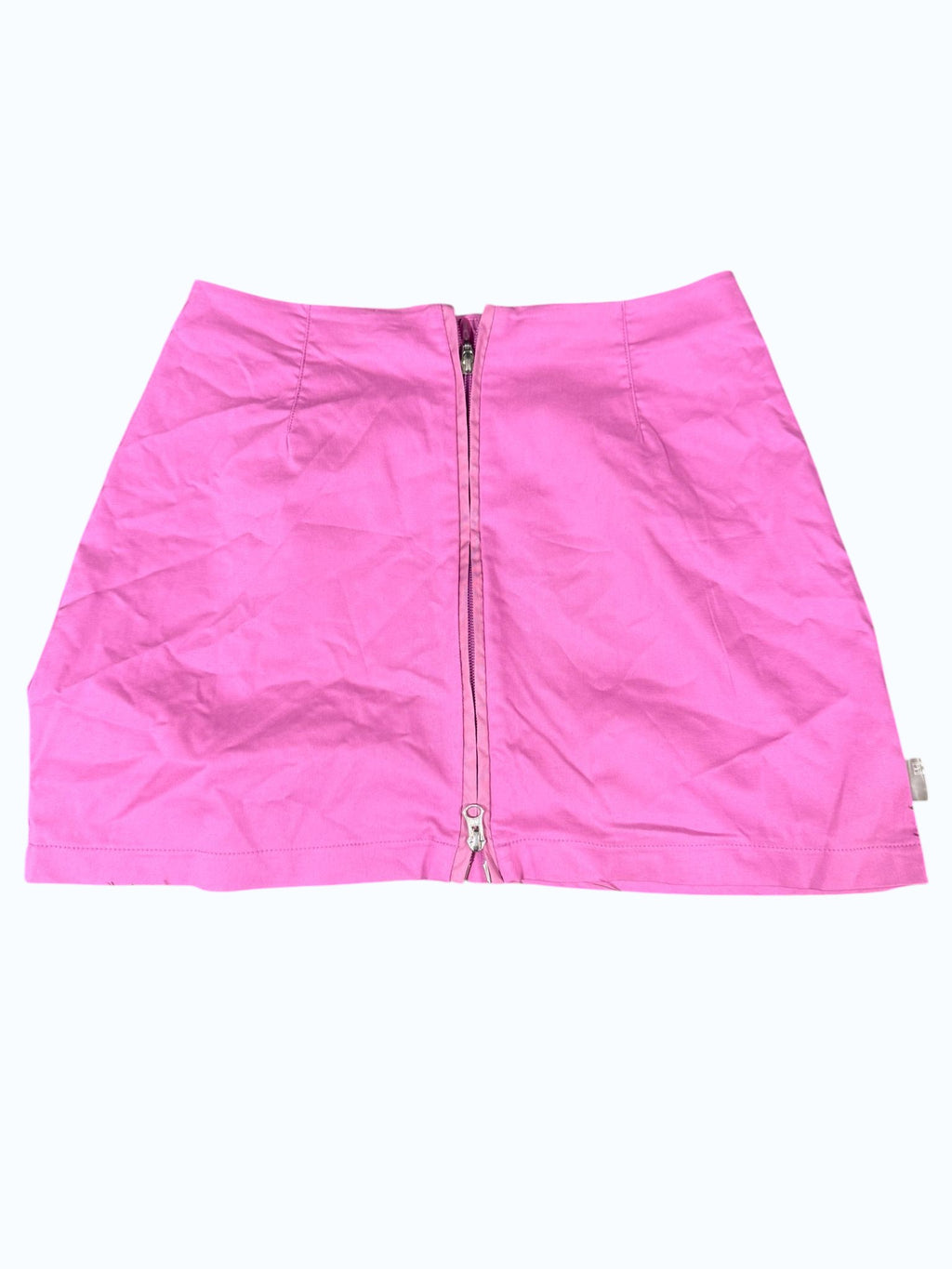 kitround pink A-line tennis skirt with zip closure, lightweight and breathable fabric.