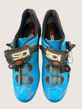 kitround Sidi Vent Carbon cycling shoes, blue synthetic, size 9, with carbon sole and dial closure