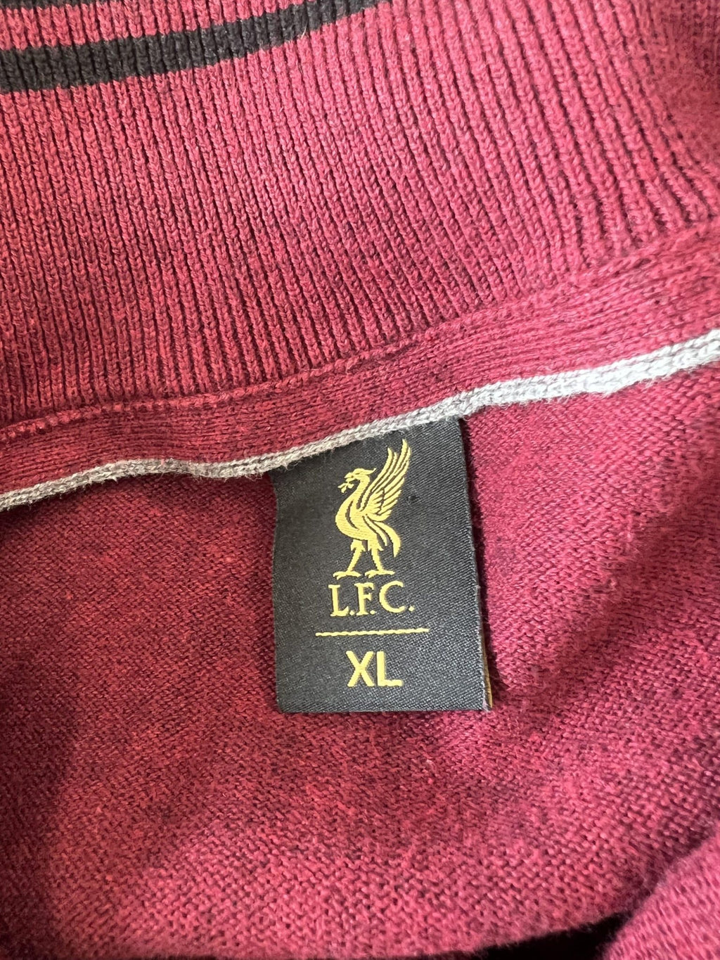 Liverpool FC Burgundy Half - Zip Sweater - kitround kitround product