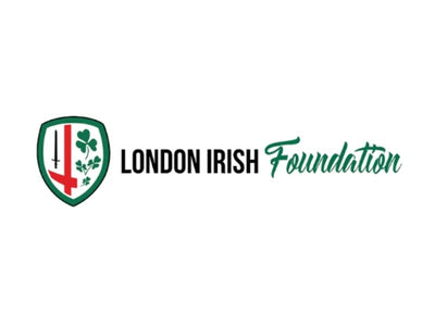 Logo of the London Irish Foundation on a white background