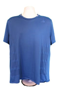 Front view of adidas blue ClimaCool running t-shirt XL