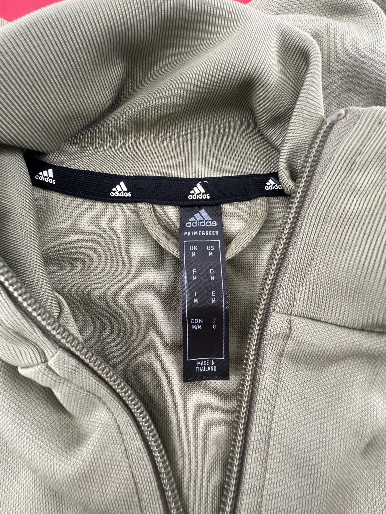 Men’s adidas Zip Up Olive Green Sports Top - kitround kitround product