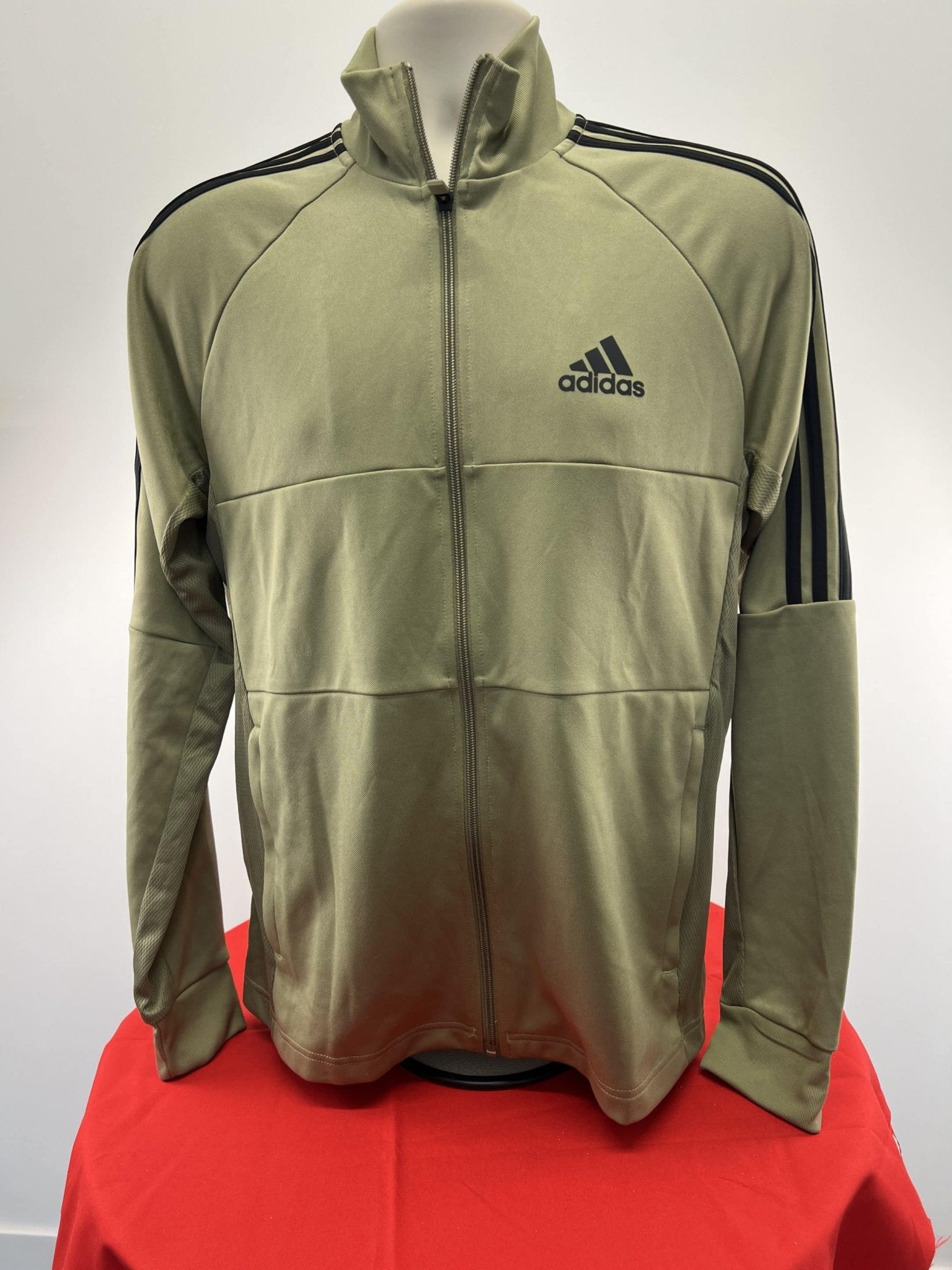 Men’s adidas Zip Up Olive Green Sports Top - kitround kitround product