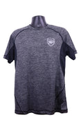 Front view of grey Arsenal short sleeve t-shirt with club crest