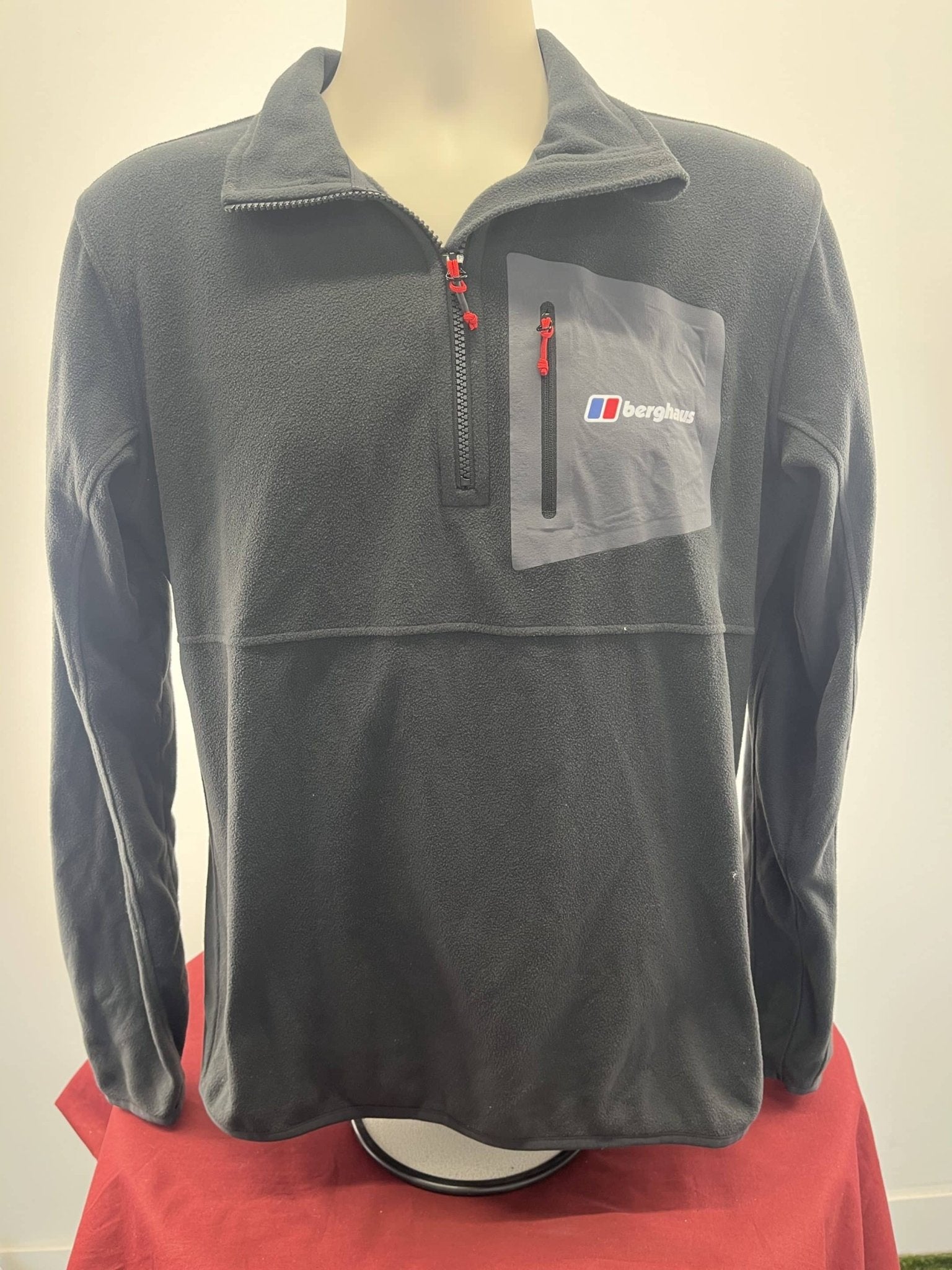 Men’s Berghaus Grey Long - Sleeve Fleece Jacket - kitround kitround product