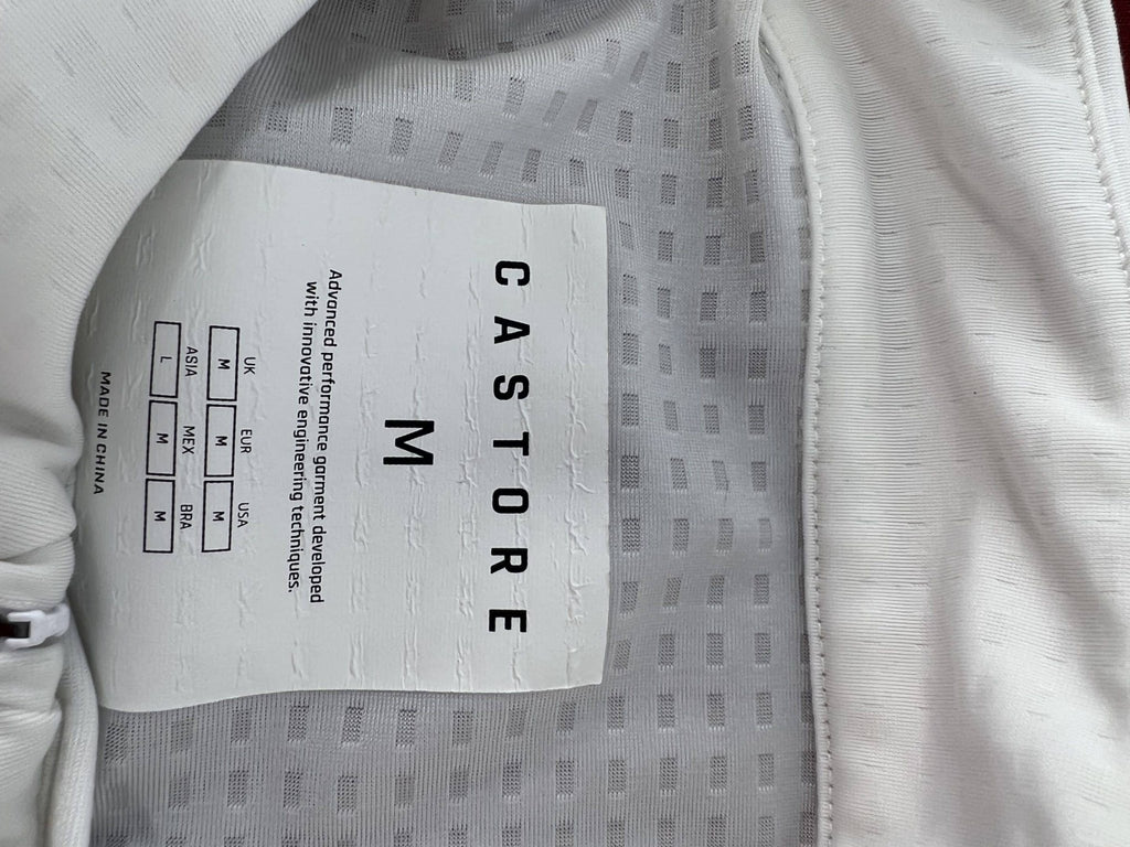 Men's Castore White and Yellow Long - Sleeve Training Top - kitround kitround product