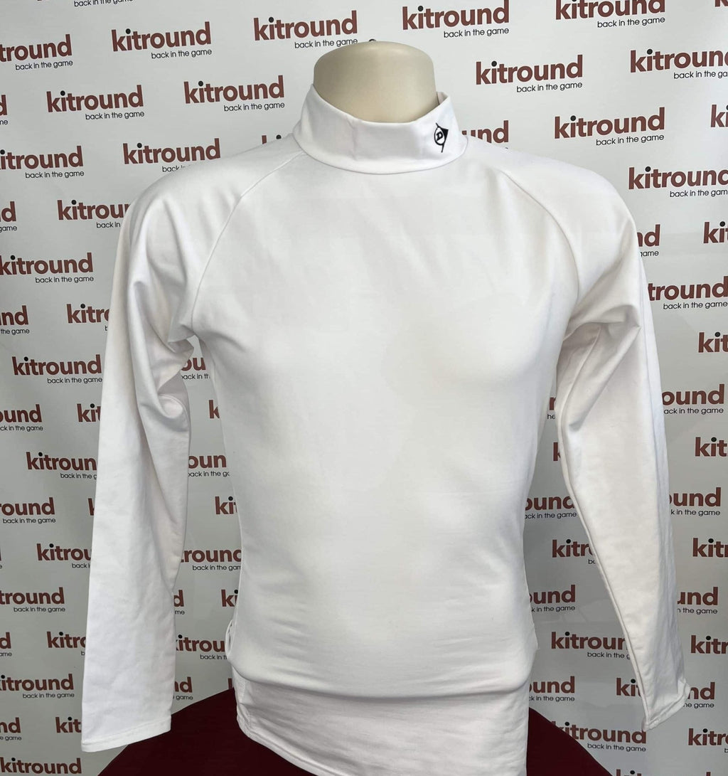 Men’s Dunlop White Long Sleeve Golf/Training Top - kitround kitround product
