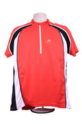 Head red cycling jersey with half-zip
