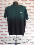 Front view of Men's Kalenji sports top in dark blue to black gradient on mannequin