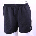 Front view of Karrimor black running shorts with elastic waistband