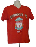 Red Liverpool FC T-shirt with club crest and motto on front