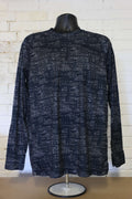 Men's Mountain Warehouse long-sleeved thermal top with dark abstract pattern on mannequin