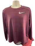 Men's Nike Burgundy Long Sleeve Athletic Shirt - kitround kitround product