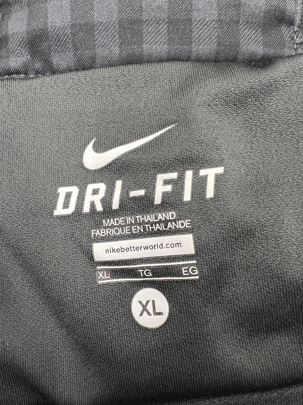 Men’s Nike Dri - FIT Manchester United Black Checked Shorts - XL - kitround Youth Sport Trust