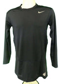 Front view of Nike Pro Combat Dri-FIT long sleeve black compression top size L