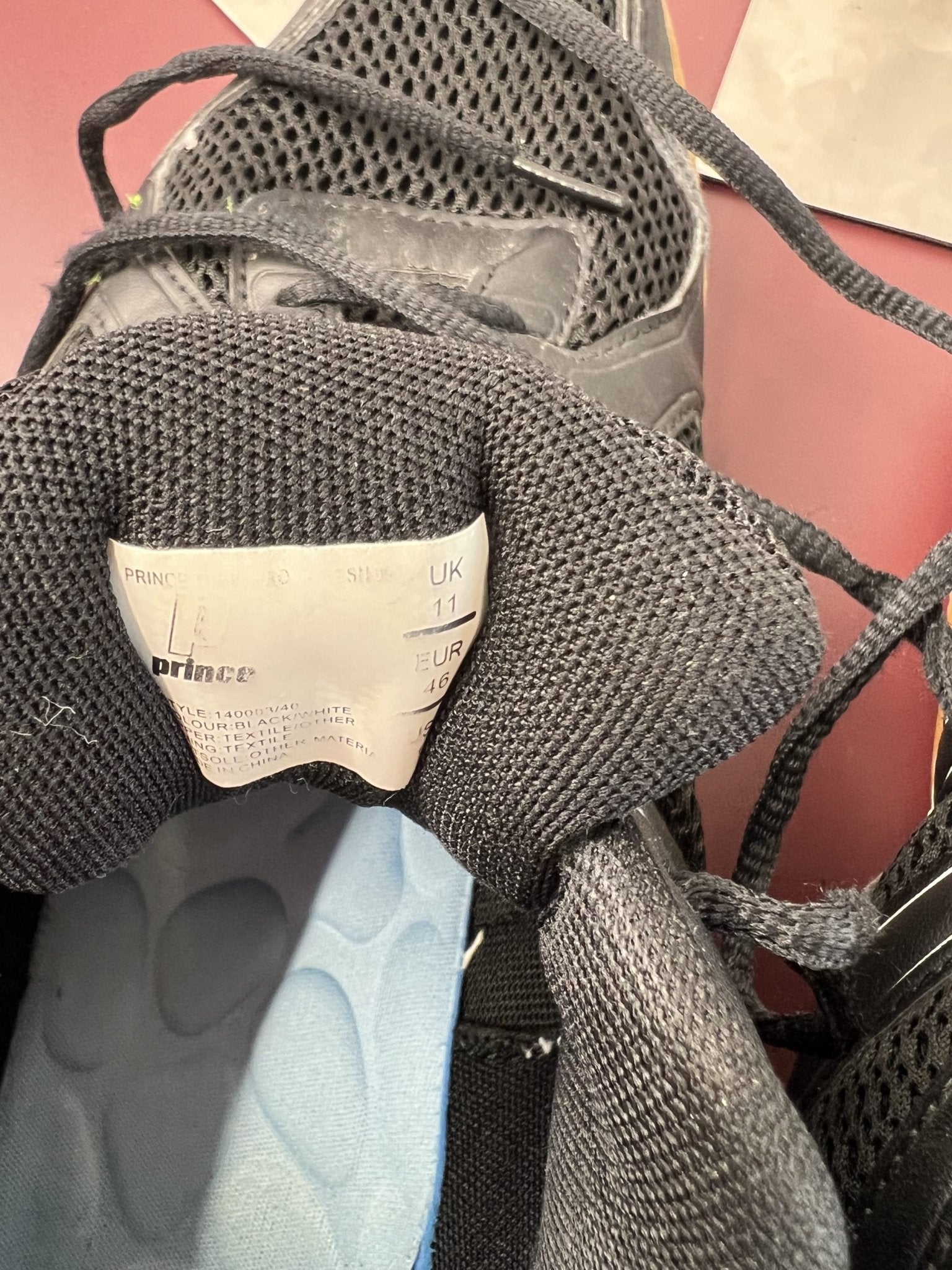 Men's Prince Indoor Football Trainers Black - kitround kitround product