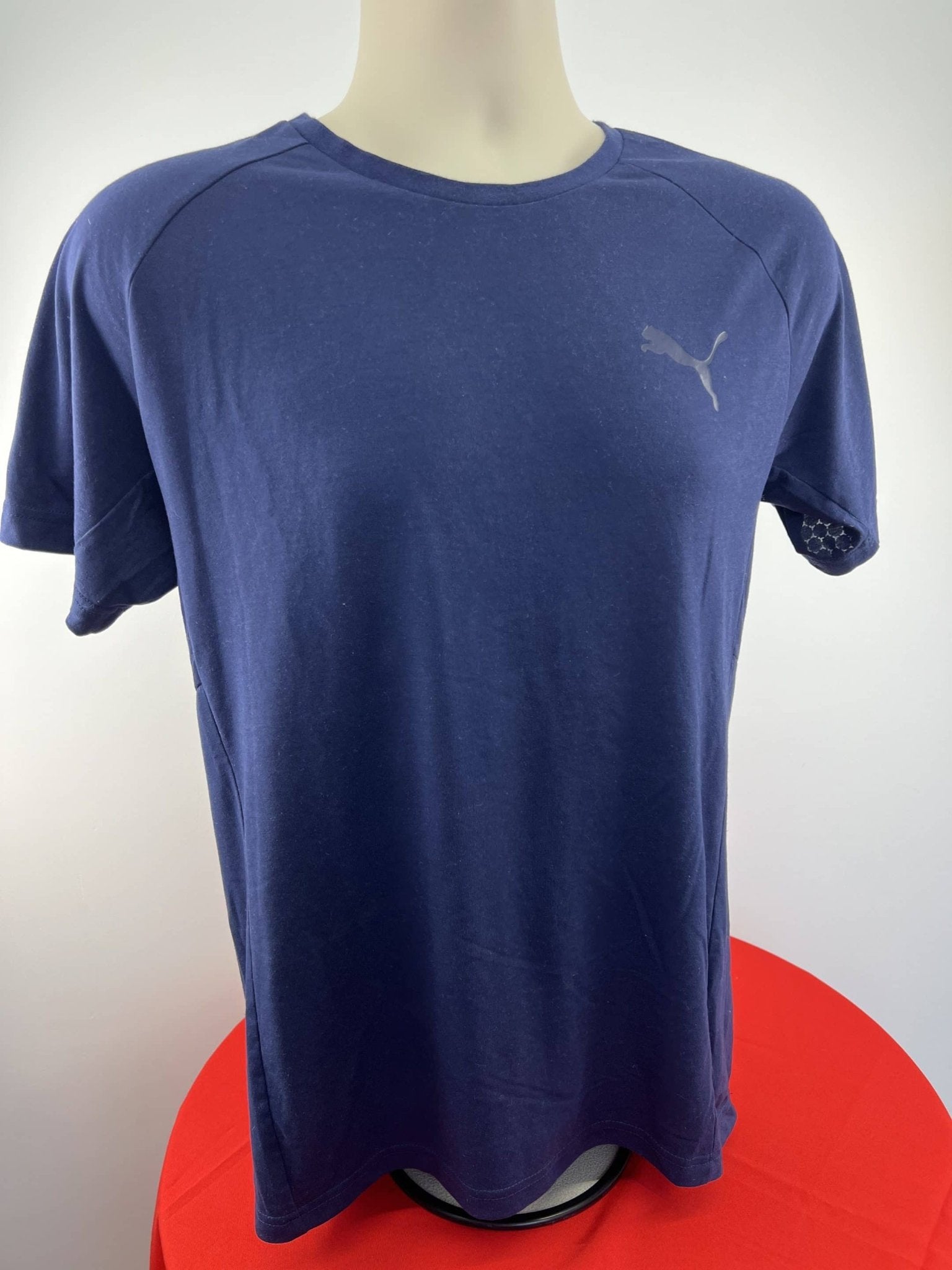 Men's Puma Blue Short - Sleeve Athletic T-Shirt - kitround kitround product