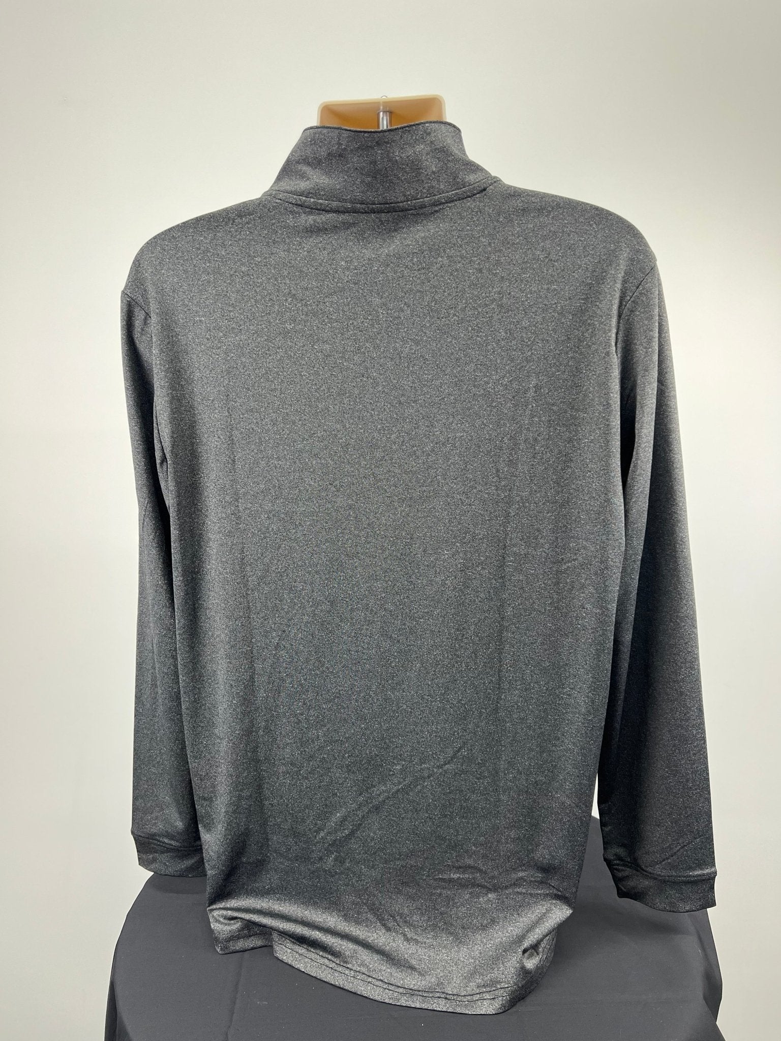 Back view of a grey Slazenger 1/4 zip top in large size