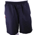 Front view of black Nike Dri-FIT shorts with elastic waistband